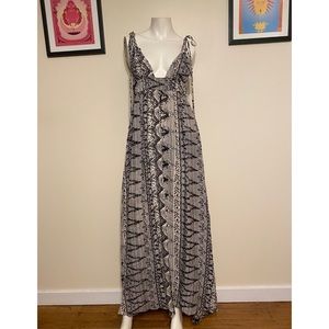 Mahina Maxi Dress Tribal Print (size small)